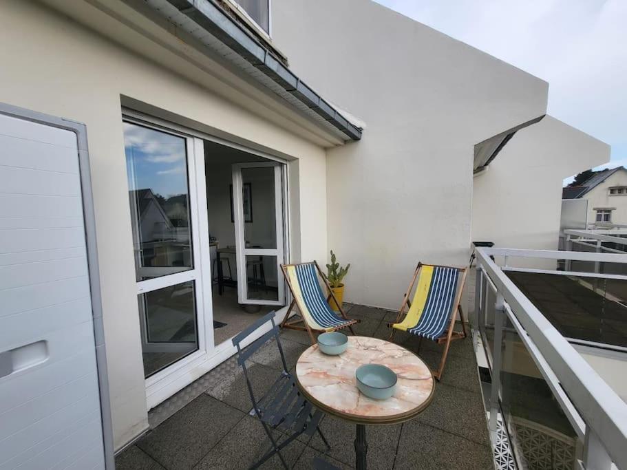 Studio "La Parenthese", A 50 Metres De La Plage Saint-Quay-Portrieux ภายนอก รูปภาพ
